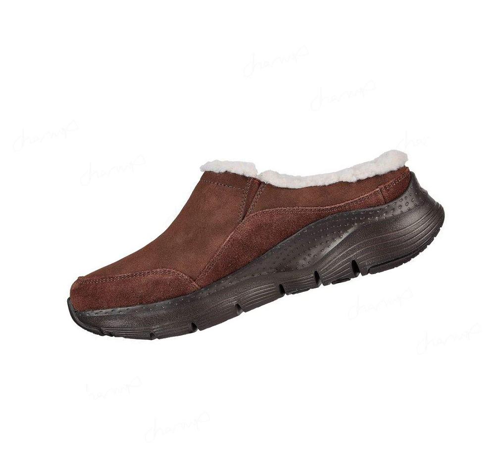 Pantuflas Skechers Arch Fit Smooth Mujer Chocolate | 6080B_AR