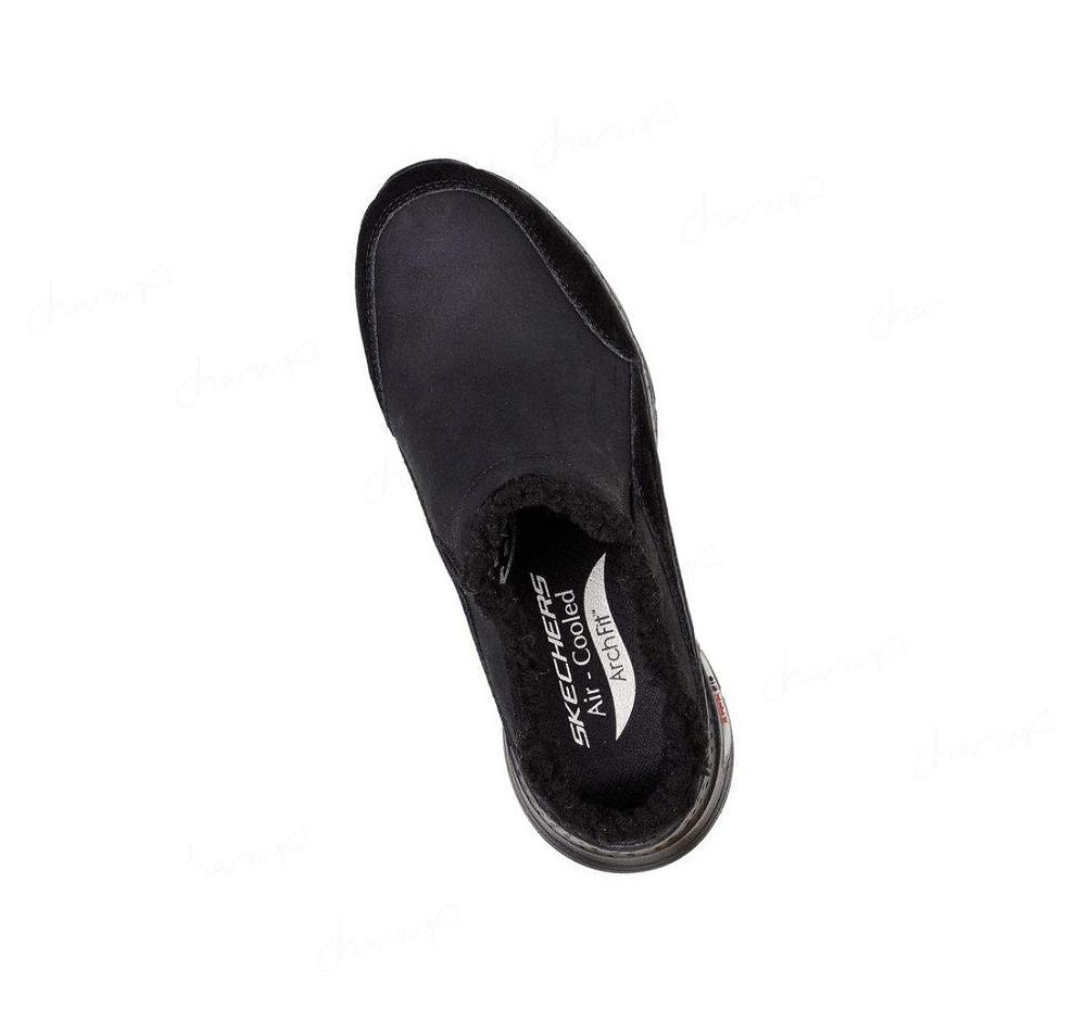 Pantuflas Skechers Arch Fit Smooth Mujer Negras | 6092L_AR