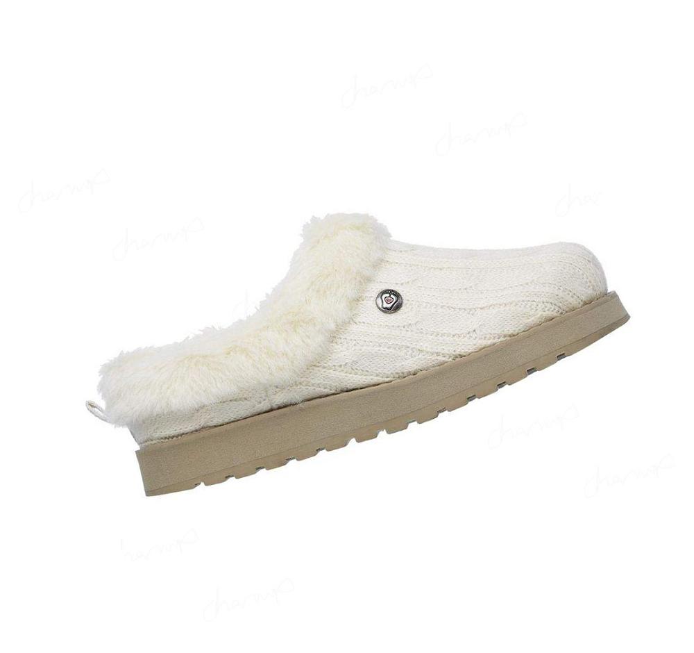 Pantuflas Skechers BOBS Keepsakes - Ice Angel Mujer Beige | 636TD_AR