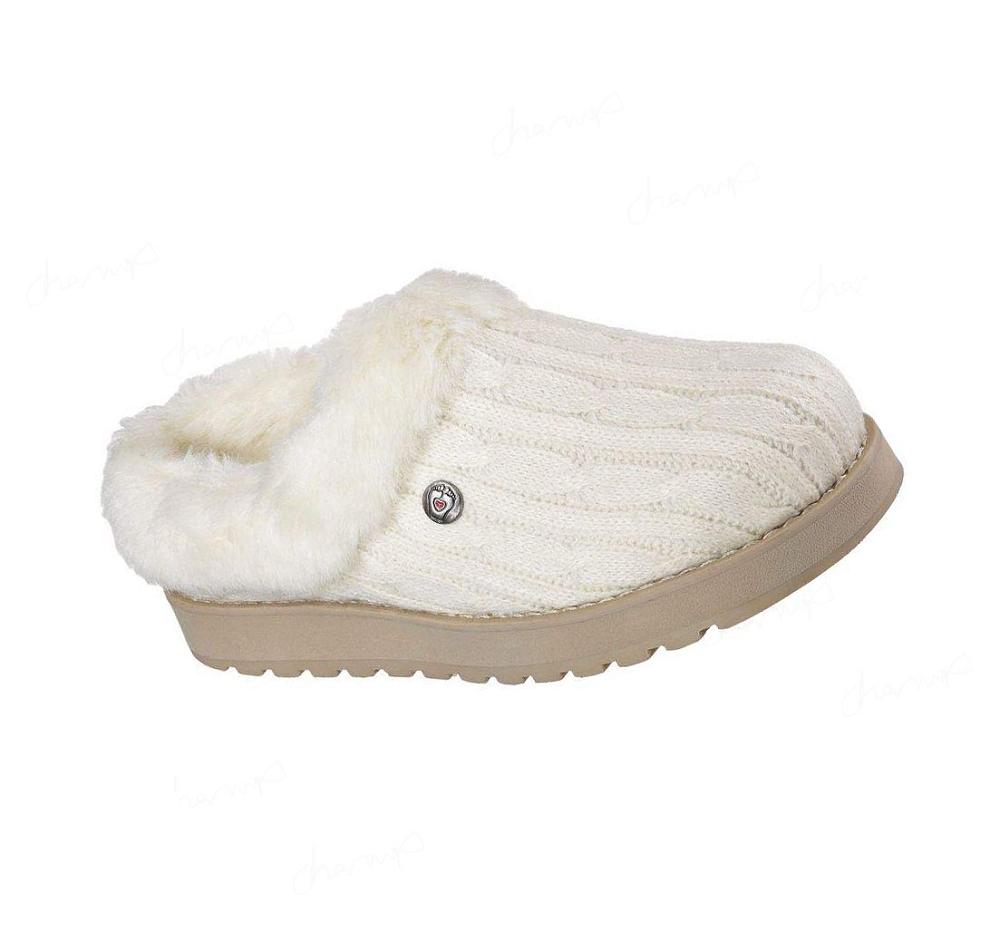 Pantuflas Skechers BOBS Keepsakes - Ice Angel Mujer Beige | 636TD_AR