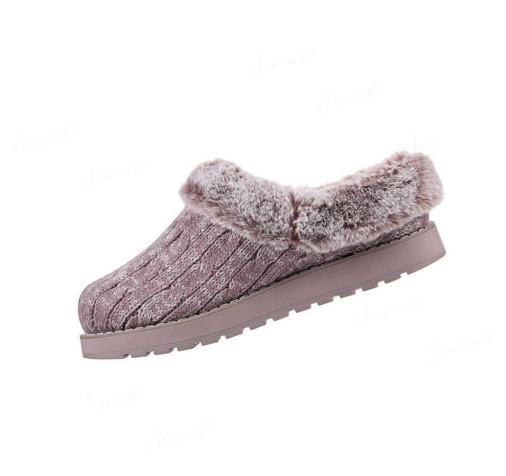 Pantuflas Skechers BOBS Keepsakes - Ice Angel Mujer Moradas | 63T6L_AR