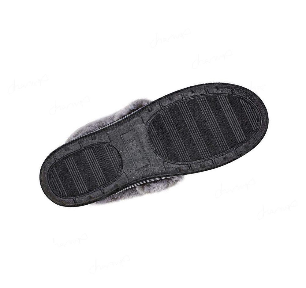 Pantuflas Skechers BOBS Too Cozy - Blizzard Bits Mujer Negras Multicolor | 6326L_AR