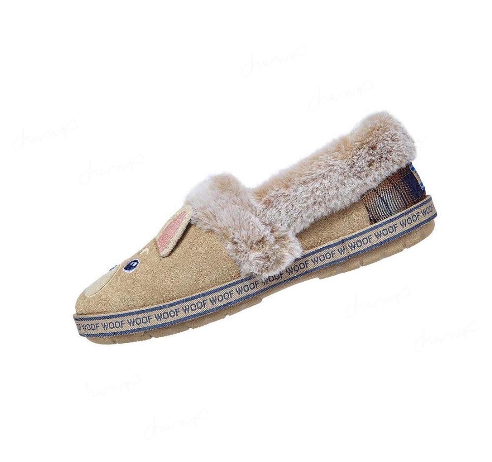 Pantuflas Skechers BOBS Too Cozy - Dog-Attitude Mujer Gris Marrones | 63300_AR