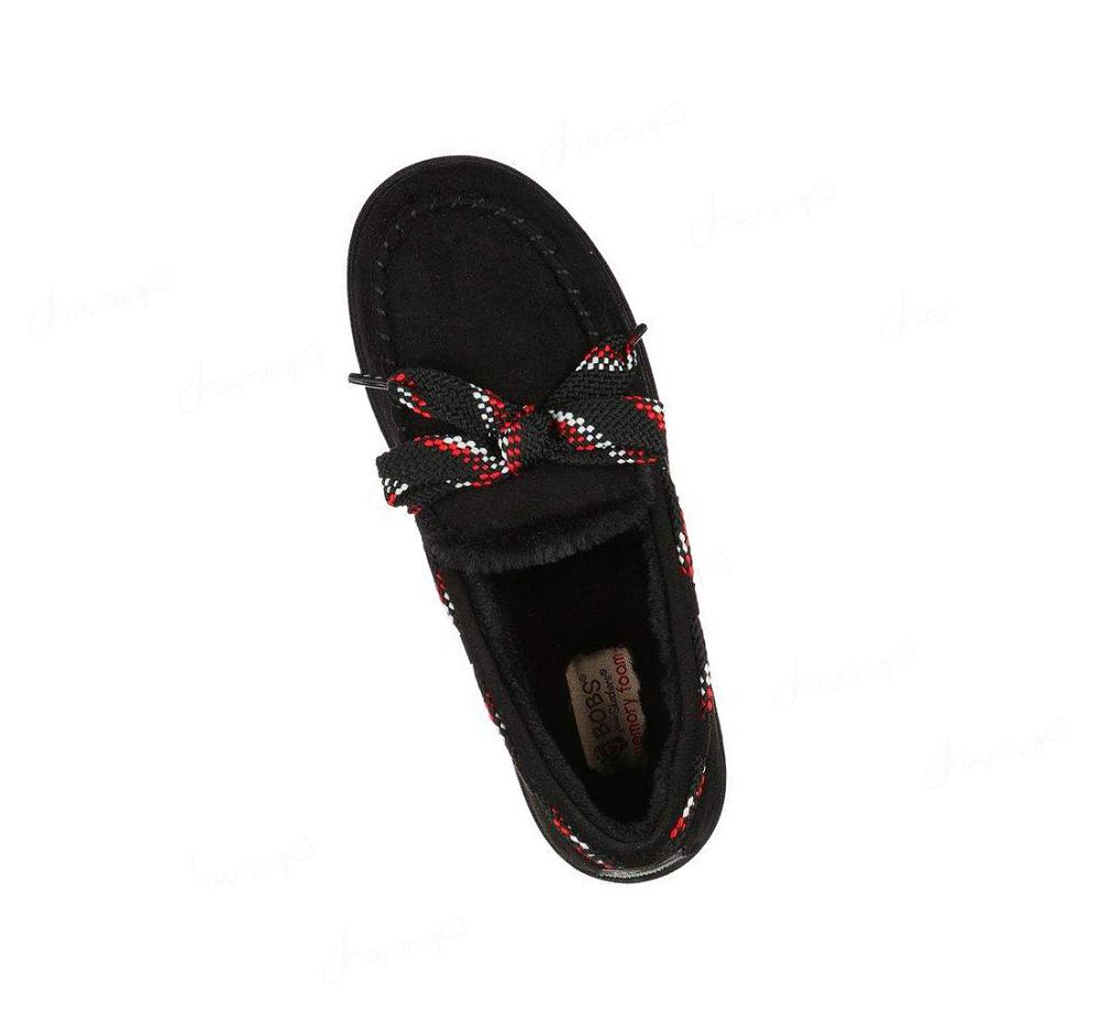 Pantuflas Skechers BOBS Too Cozy - Invierno's End Mujer Negras | 62538_AR