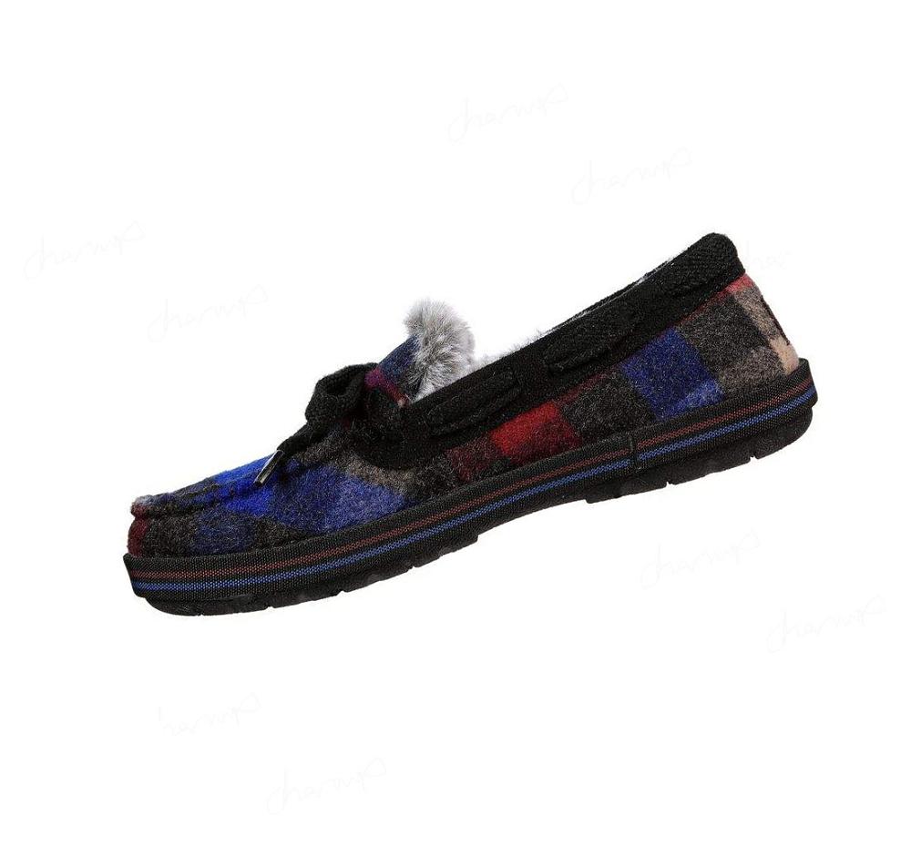 Pantuflas Skechers BOBS Too Cozy - Lumbar Jane Mujer Negras Multicolor | 626T0_AR