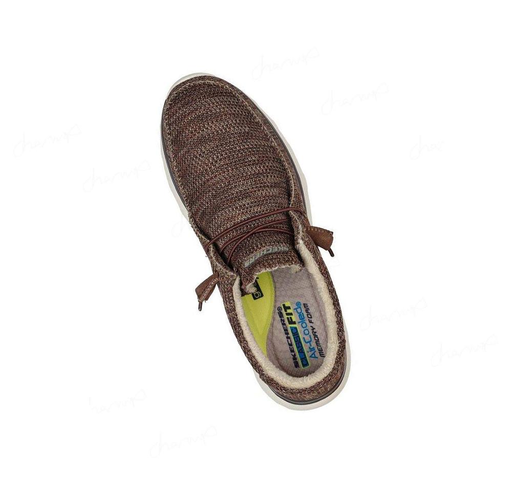 Pantuflas Skechers Bulger - Zenwick Hombre Marrones | TA83G_AR