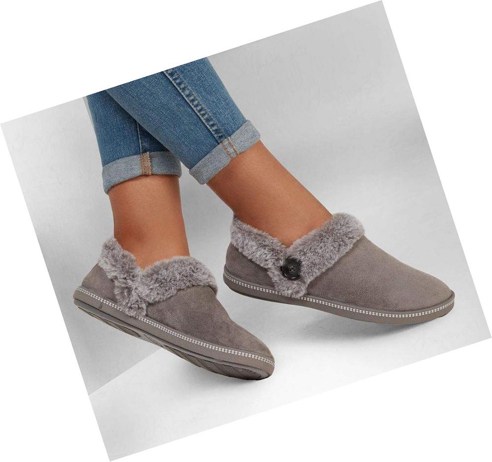 Pantuflas Skechers Cozy Campfire - Fresh Toast Mujer Gris | 6230C_AR