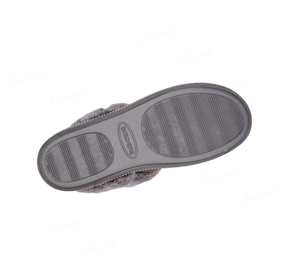 Pantuflas Skechers Cozy Campfire - Fresh Toast Mujer Gris | 6230C_AR