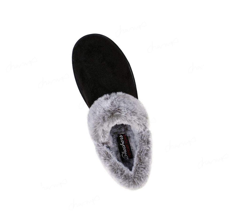 Pantuflas Skechers Cozy Campfire - Fresh Toast Mujer Negras | 62A2K_AR