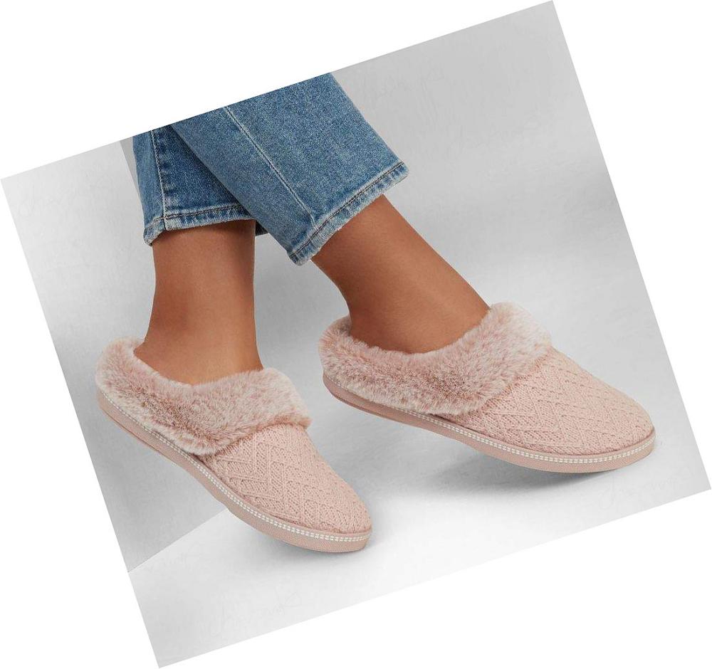 Pantuflas Skechers Cozy Campfire - Home Essential Mujer Rosas | 61805_AR