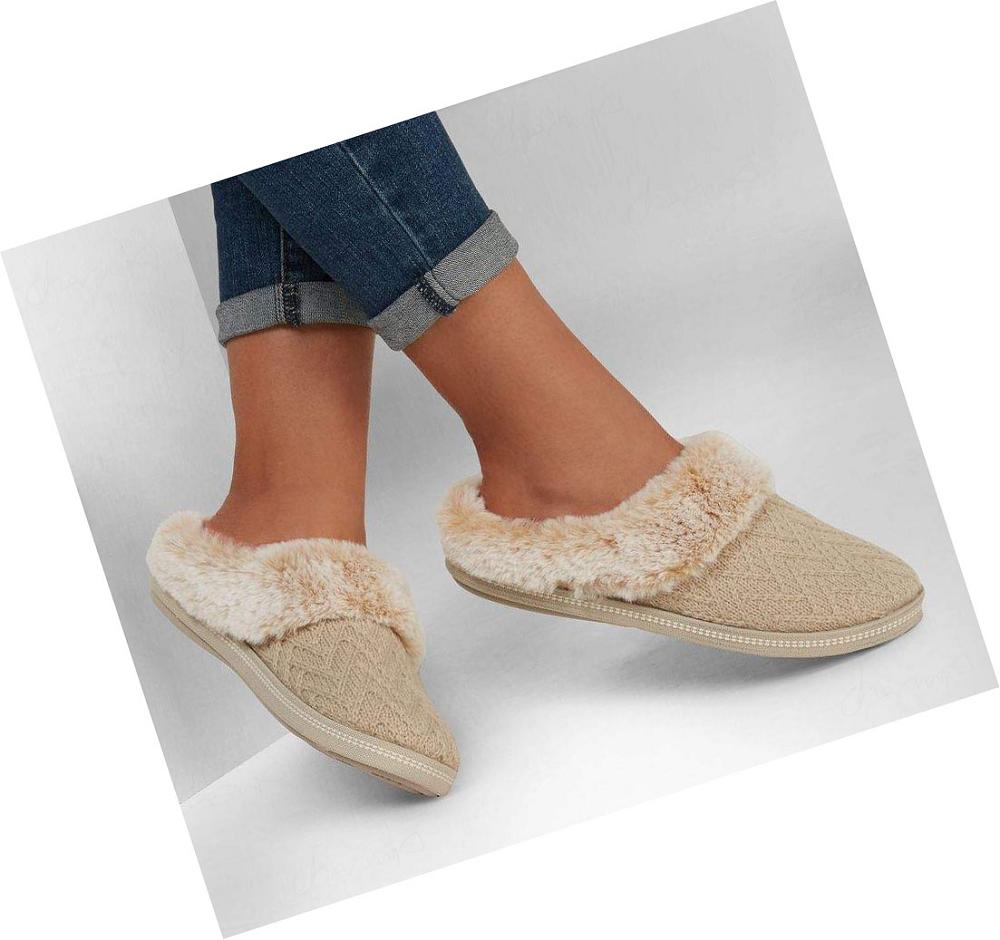 Pantuflas Skechers Cozy Campfire - Home Essential Mujer Beige | 61T6L_AR