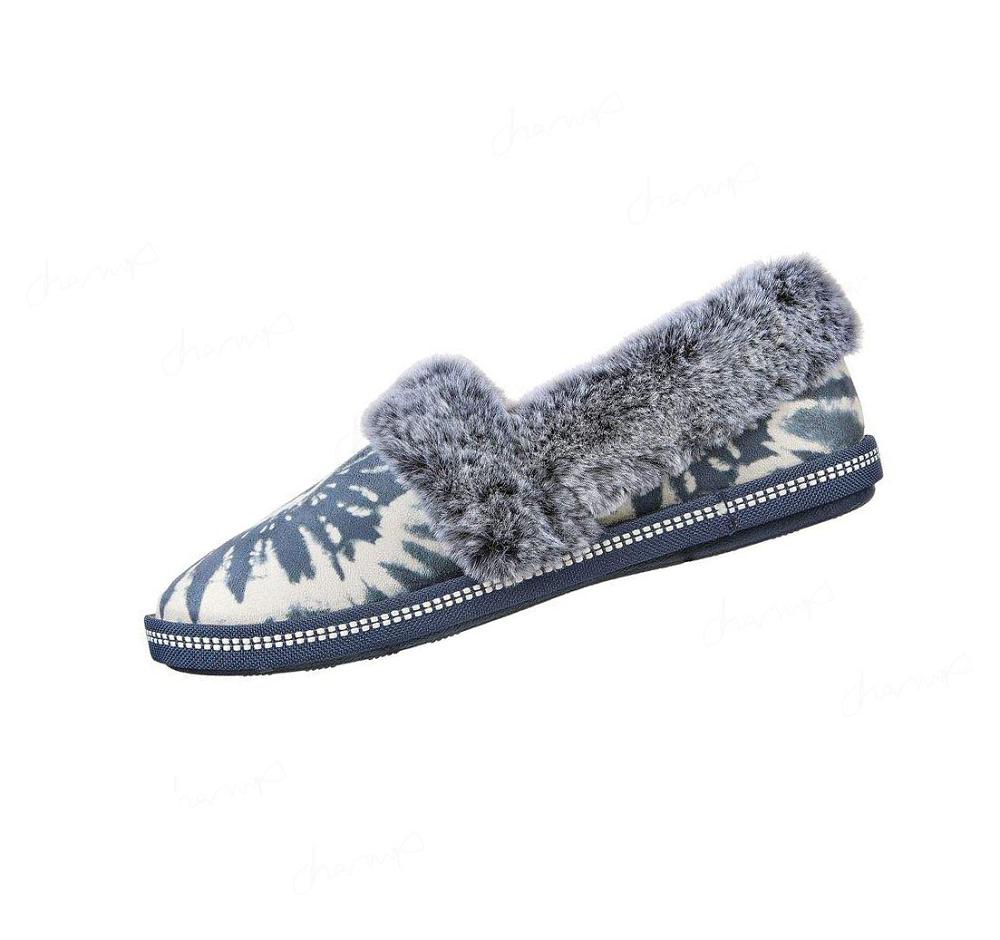 Pantuflas Skechers Cozy Campfire - Slumber Party Mujer Azul Marino | 6151B_AR