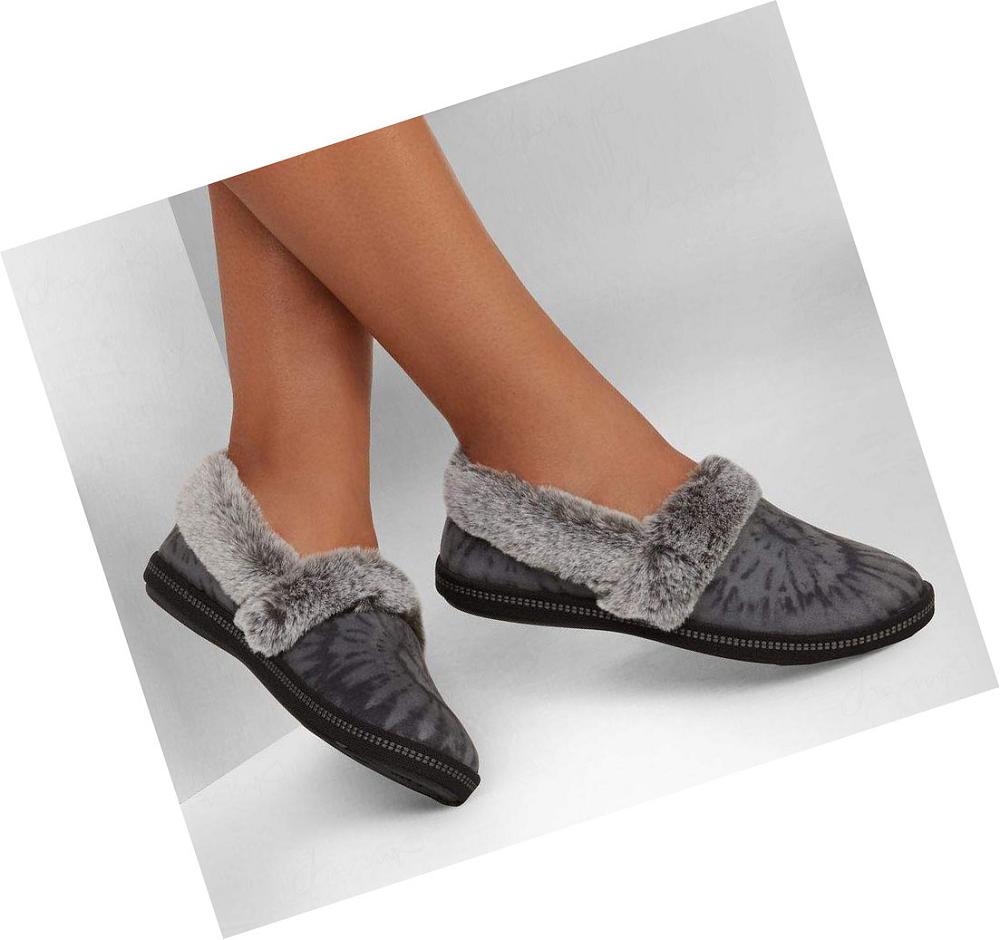 Pantuflas Skechers Cozy Campfire - Slumber Party Mujer Negras | 6155E_AR