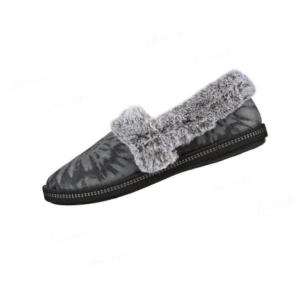 Pantuflas Skechers Cozy Campfire - Slumber Party Mujer Negras | 6155E_AR