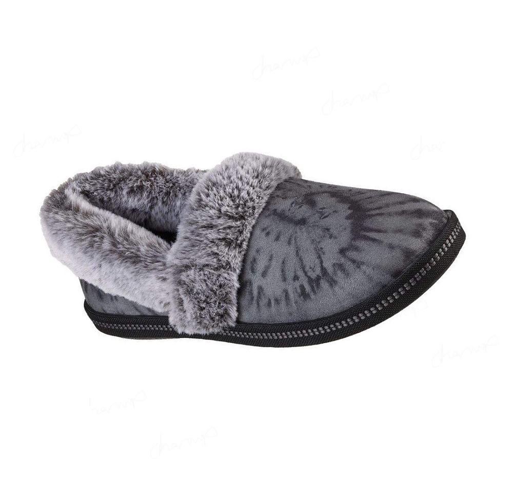 Pantuflas Skechers Cozy Campfire - Slumber Party Mujer Negras | 6155E_AR