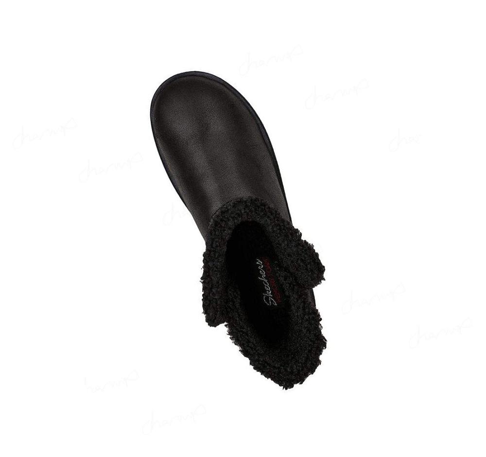 Pantuflas Skechers Cozy Campfire - Song-Birds Mujer Negras | 61285_AR