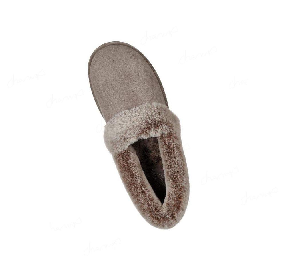 Pantuflas Skechers Cozy Campfire - Team Toasty Mujer Marrones Oscuro | 62018_AR