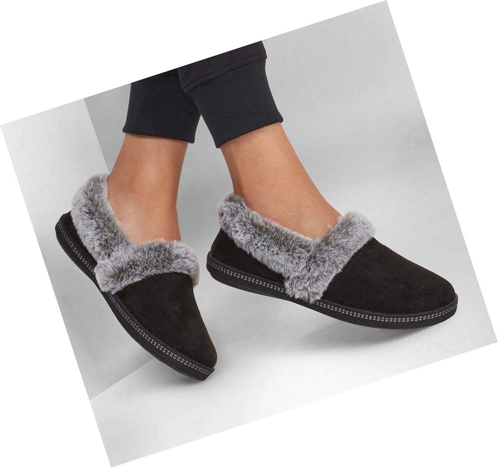 Pantuflas Skechers Cozy Campfire - Team Toasty Mujer Negras | 62260_AR