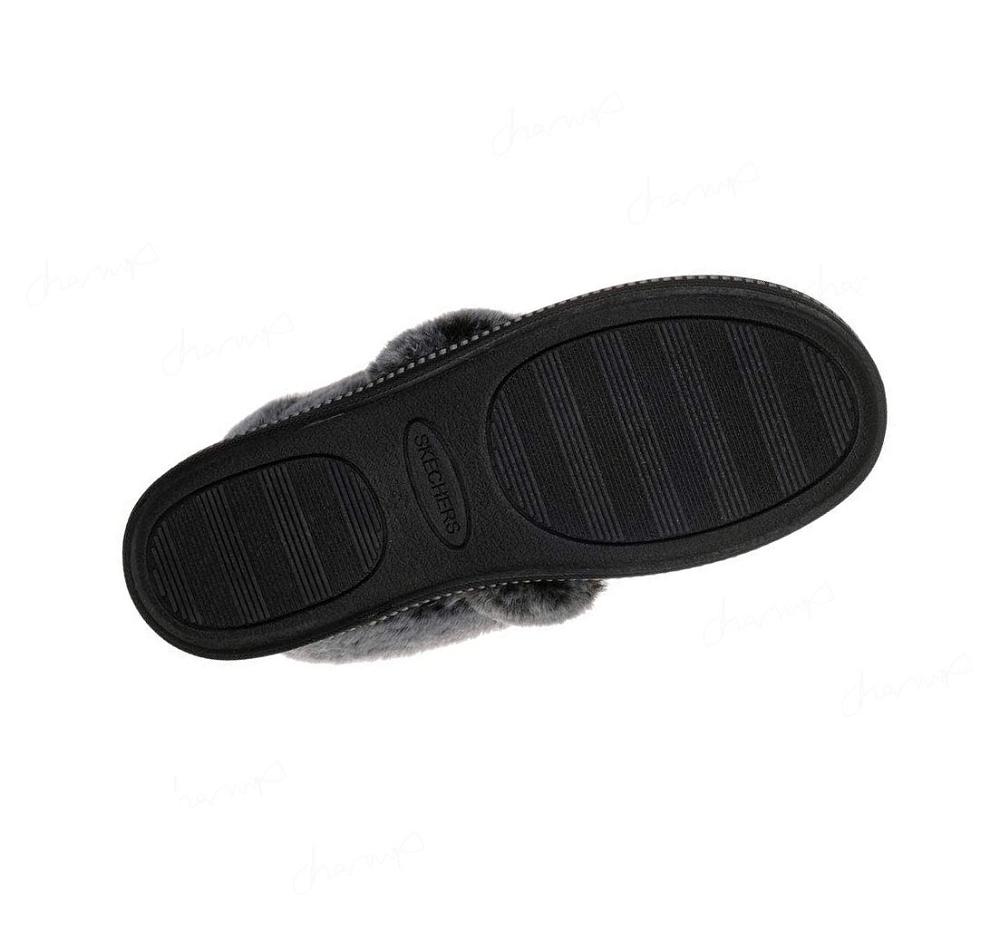 Pantuflas Skechers Cozy Campfire - Team Toasty Mujer Negras | 62260_AR