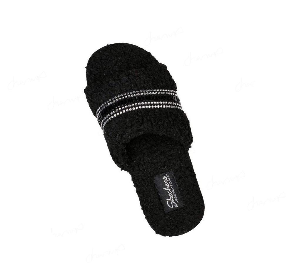 Pantuflas Skechers Cozy Chanclas - Bling It Mujer Negras | 5TA2B_AR