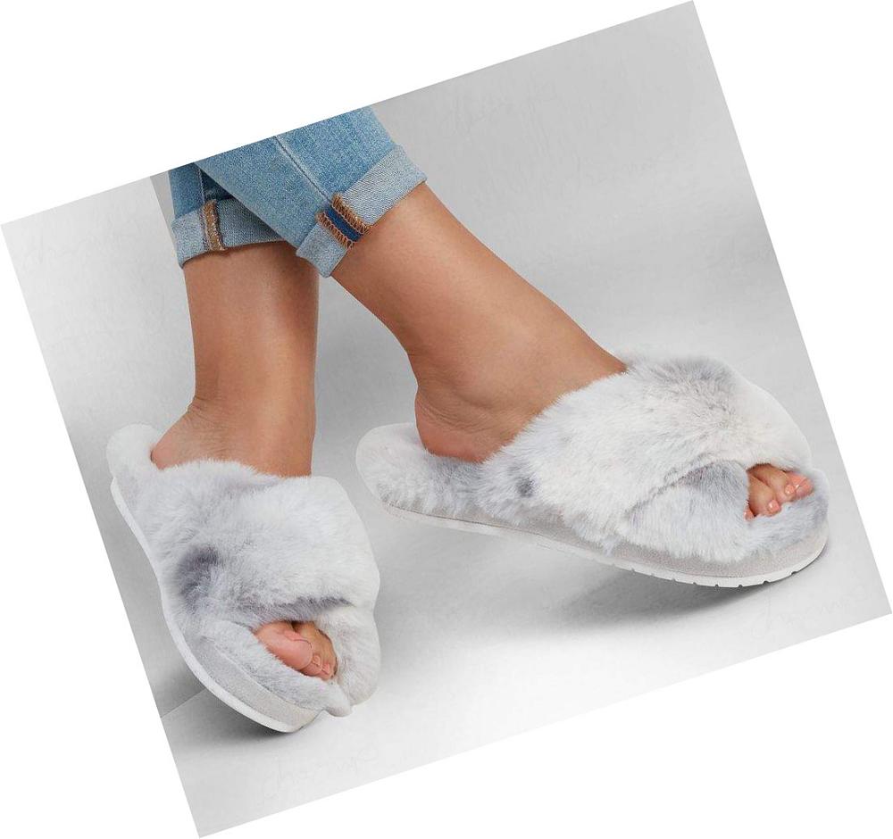 Pantuflas Skechers Cozy Chanclas - Cute Ombre Mujer Gris | 5T1TD_AR