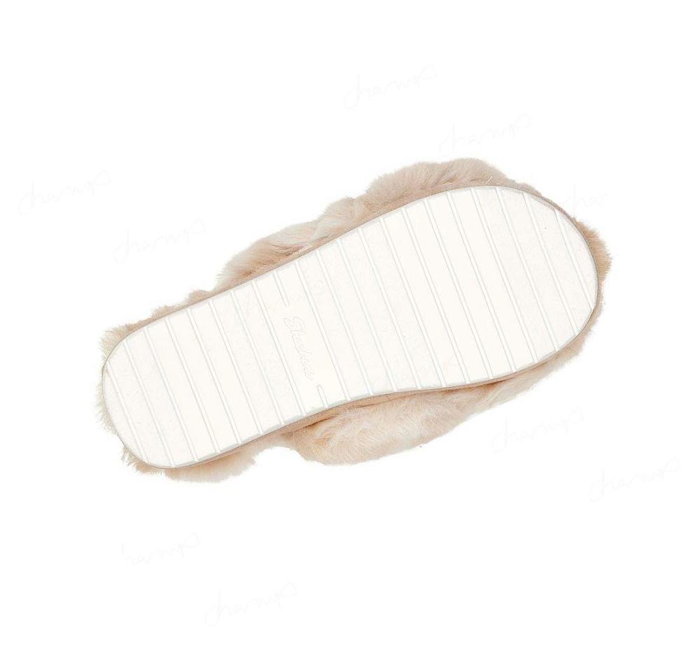 Pantuflas Skechers Cozy Chanclas - Cute Ombre Mujer Beige | 6A03A_AR