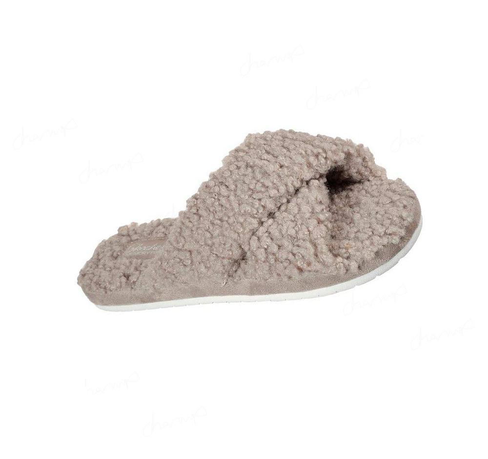 Pantuflas Skechers Cozy Chanclas Mujer Marrones | 5T26L_AR