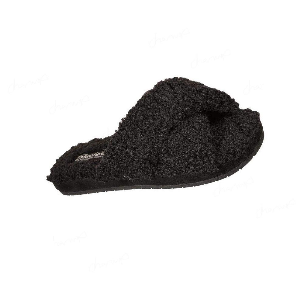 Pantuflas Skechers Cozy Chanclas Mujer Negras | 5T28L_AR