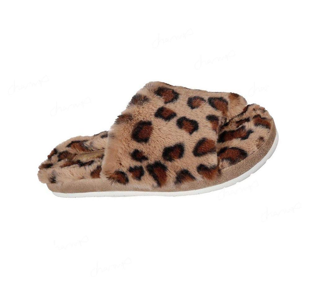 Pantuflas Skechers Cozy Chanclas - Wild Night Mujer Marrones | 6A05X_AR