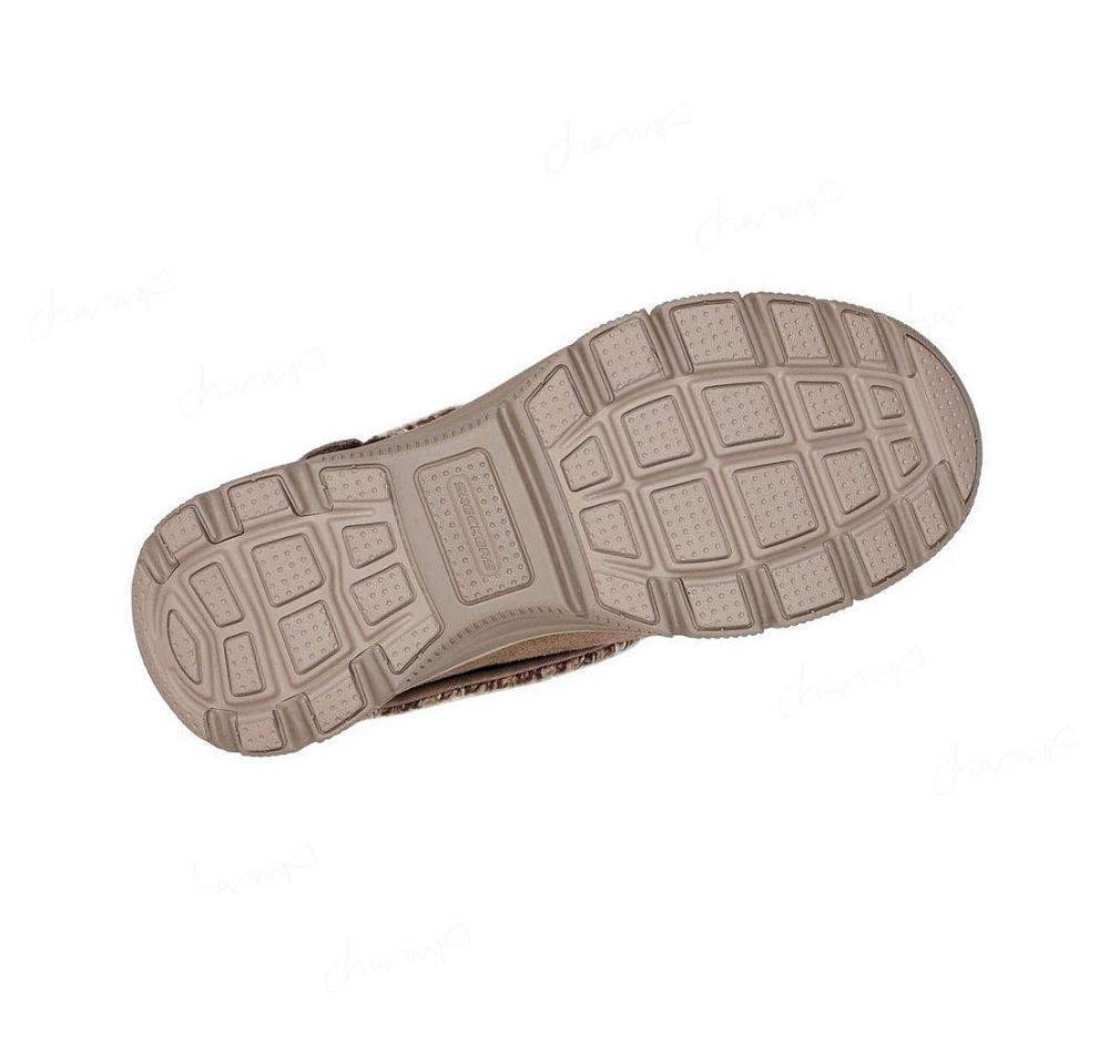 Pantuflas Skechers Easy Going - Good Duo Mujer Gris Marrones | 6101D_AR