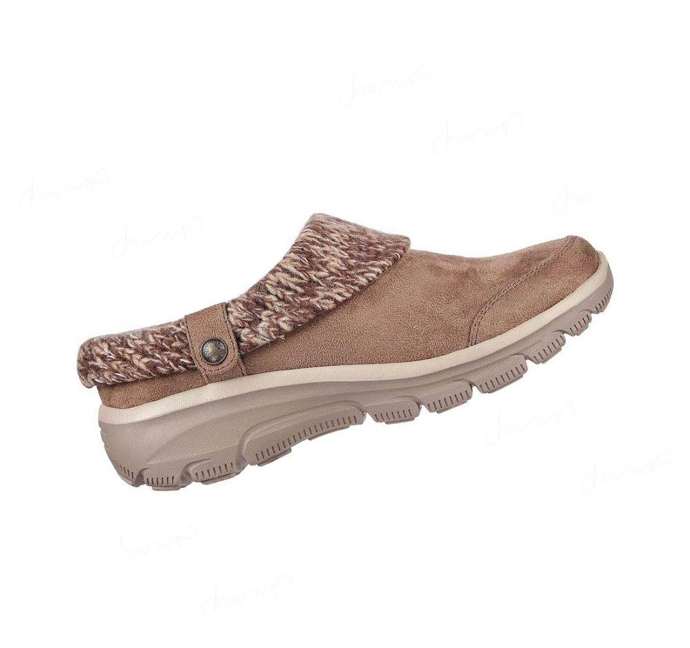 Pantuflas Skechers Easy Going - Good Duo Mujer Gris Marrones | 6101D_AR