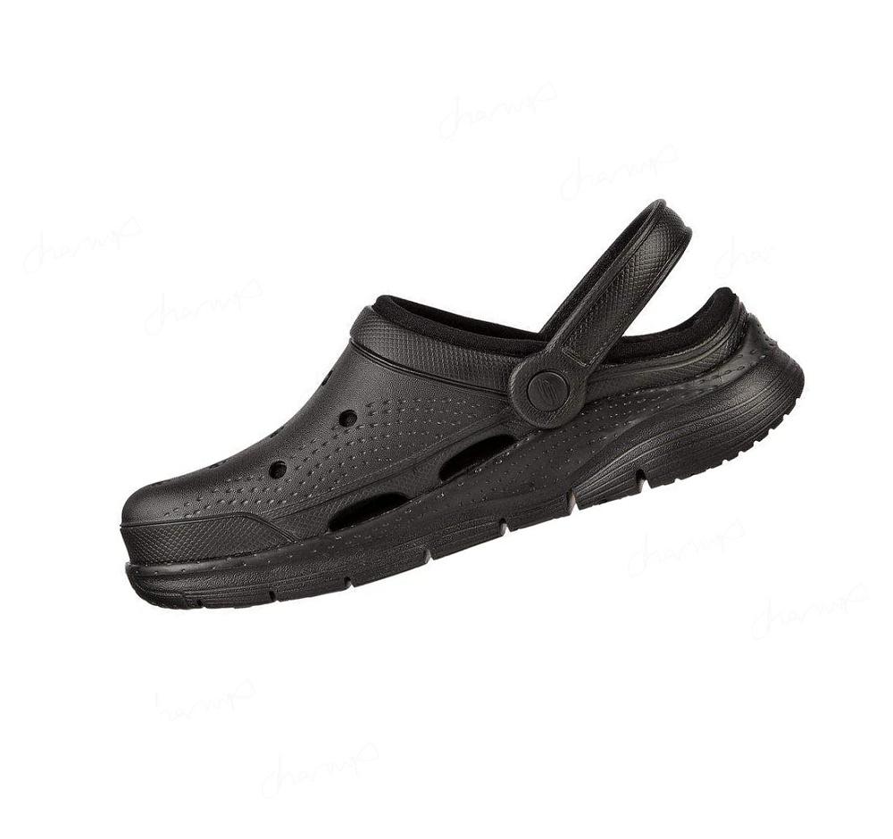 Pantuflas Skechers Foamies: Arch Fit Forro - Cuddle Life Mujer Negras | 6528K_AR