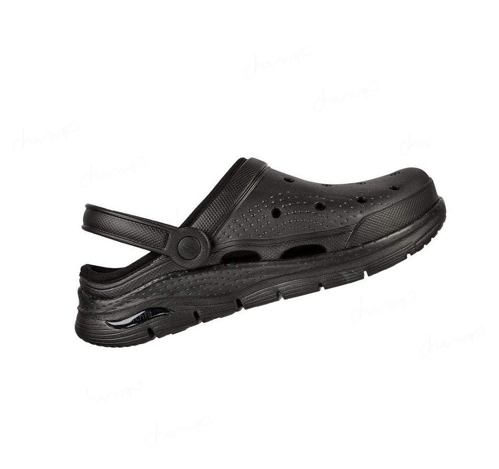 Pantuflas Skechers Foamies: Arch Fit Forro - Cuddle Life Mujer Negras | 6528K_AR