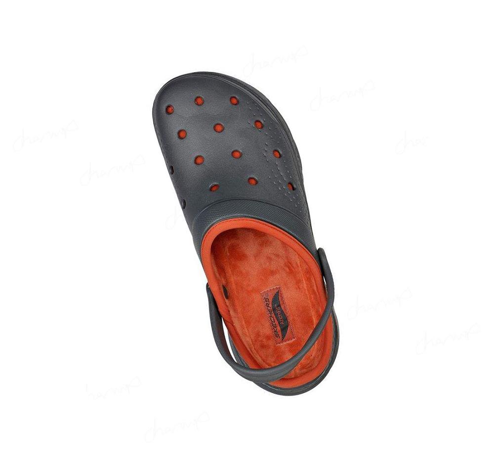 Pantuflas Skechers Foamies: Arch Fit Forro - Chillaxing Hombre Verde Oliva | T308K_AR