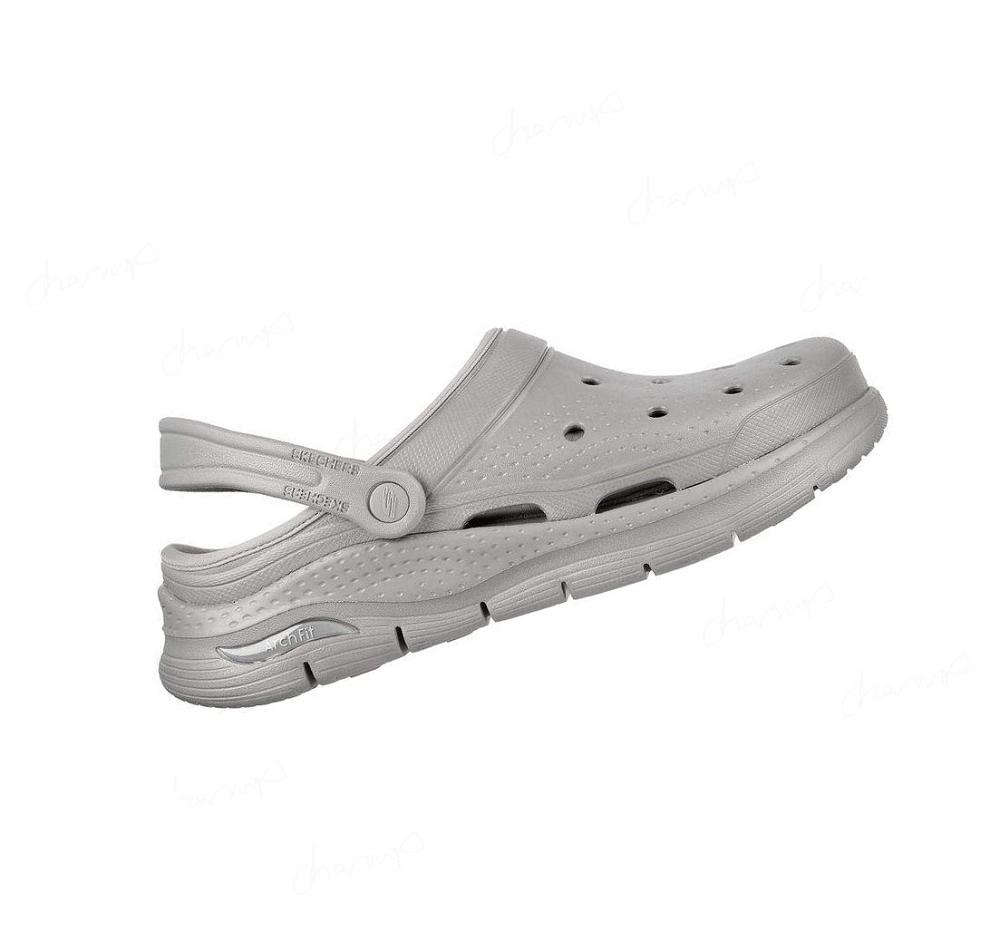 Pantuflas Skechers Foamies: Arch Fit Forro - Chillaxing Hombre Gris | T3330_AR