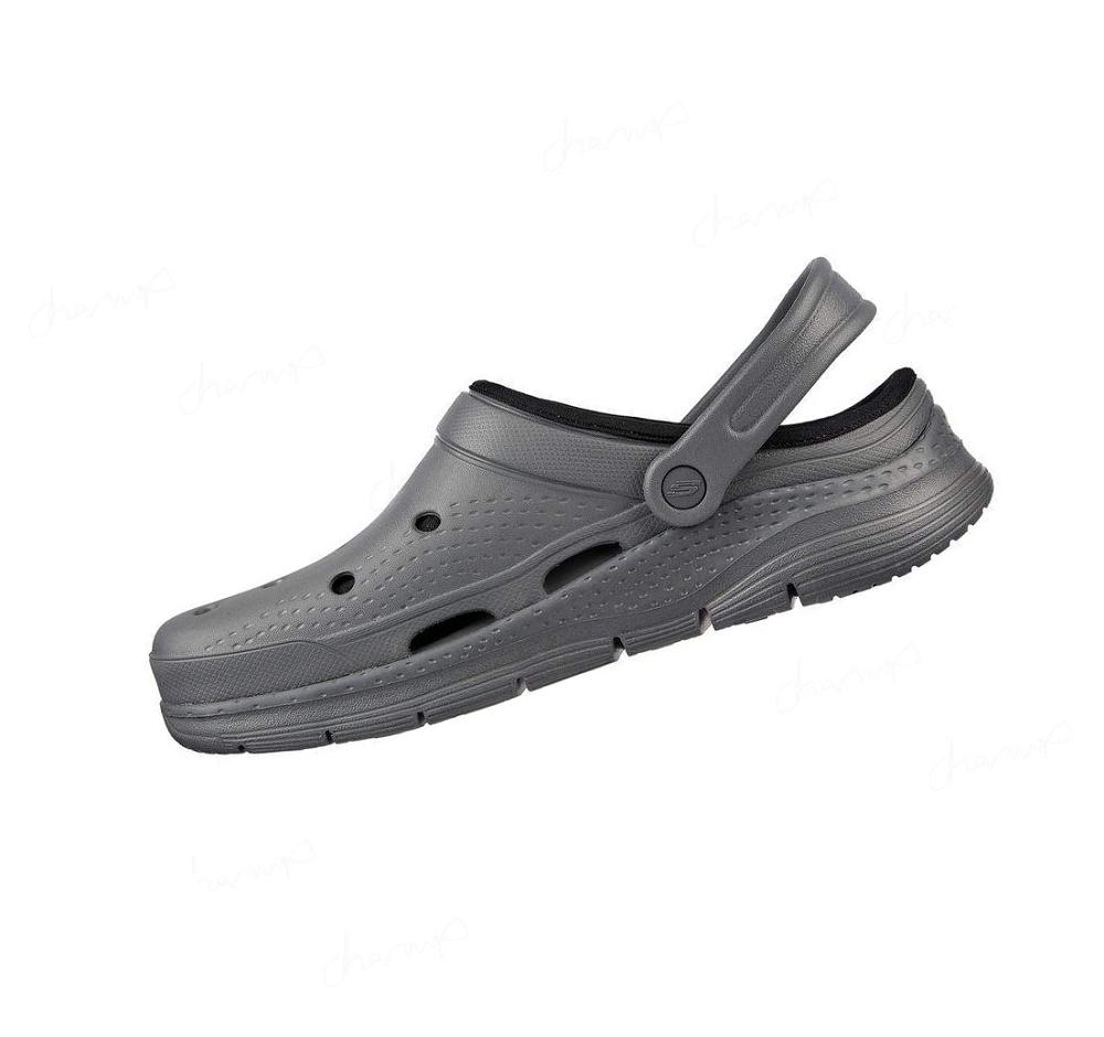 Pantuflas Skechers Foamies: Arch Fit Forro - Chillaxing Hombre Gris | T358A_AR