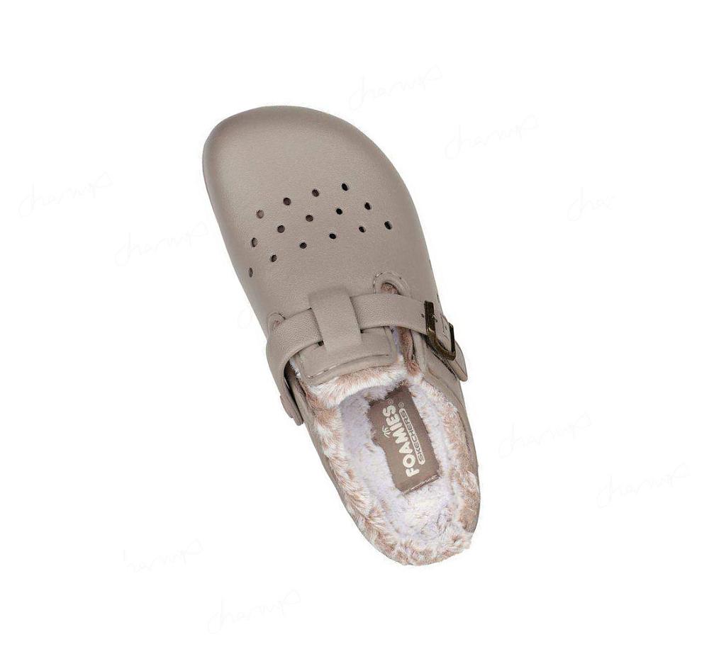 Pantuflas Skechers Foamies: Cali Breeze 2.0 Forro - Cozy Chic Mujer Marrones | 65T8A_AR