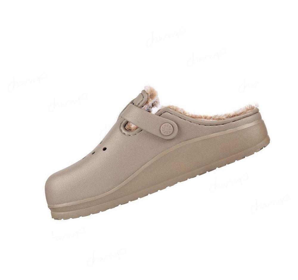 Pantuflas Skechers Foamies: Cali Breeze 2.0 Forro - Cozy Chic Mujer Marrones | 65T8A_AR