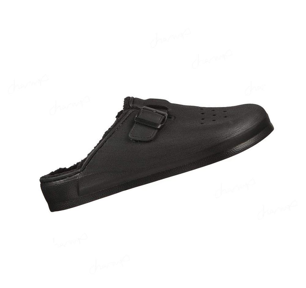 Pantuflas Skechers Foamies: Cali Surf Forro Hombre Negras | 6983B_AR