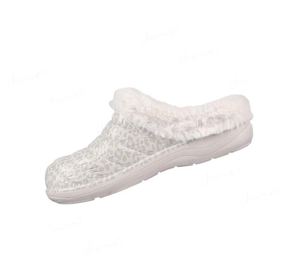 Pantuflas Skechers Foamies: Cozy Camper Forro - Snow Mujer Blancas | 5880W_AR