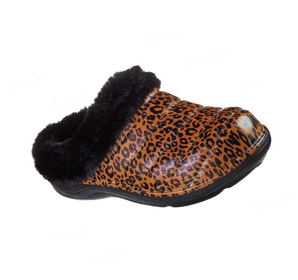 Pantuflas Skechers Foamies: Cozy Camper Forro - Snow Mujer Leopardo | 5892C_AR