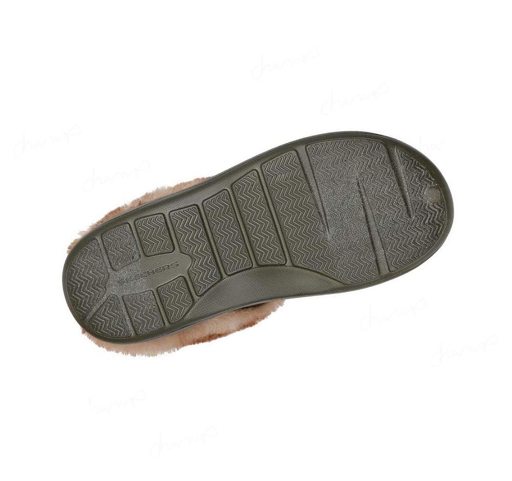 Pantuflas Skechers Foamies: Cozy Camper - Restful Mujer Verde Oliva | 6A80L_AR