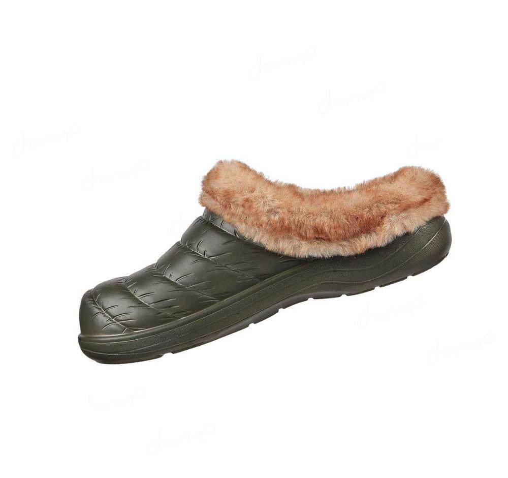 Pantuflas Skechers Foamies: Cozy Camper - Restful Mujer Verde Oliva | 6A80L_AR