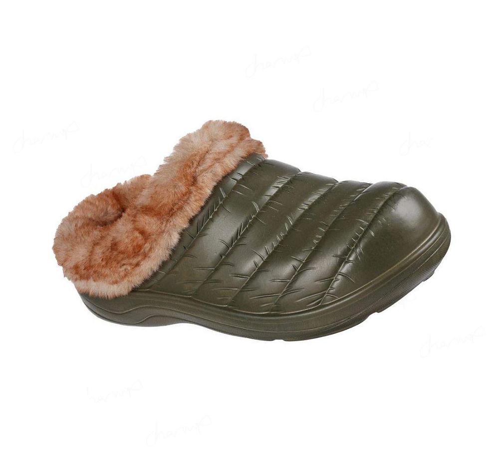 Pantuflas Skechers Foamies: Cozy Camper - Restful Mujer Verde Oliva | 6A80L_AR