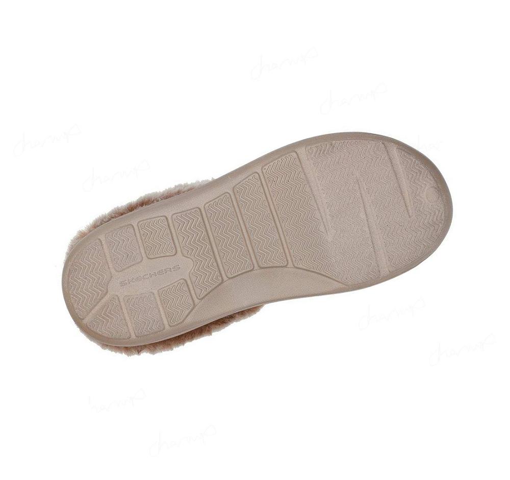 Pantuflas Skechers Foamies: Cozy Camper - Restful Mujer Gris Marrones | 6A925_AR