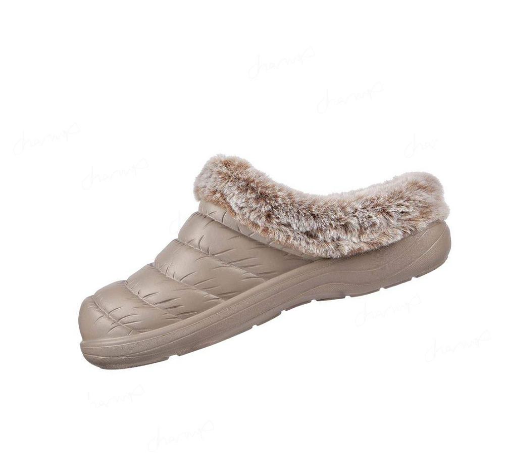 Pantuflas Skechers Foamies: Cozy Camper - Restful Mujer Gris Marrones | 6A925_AR