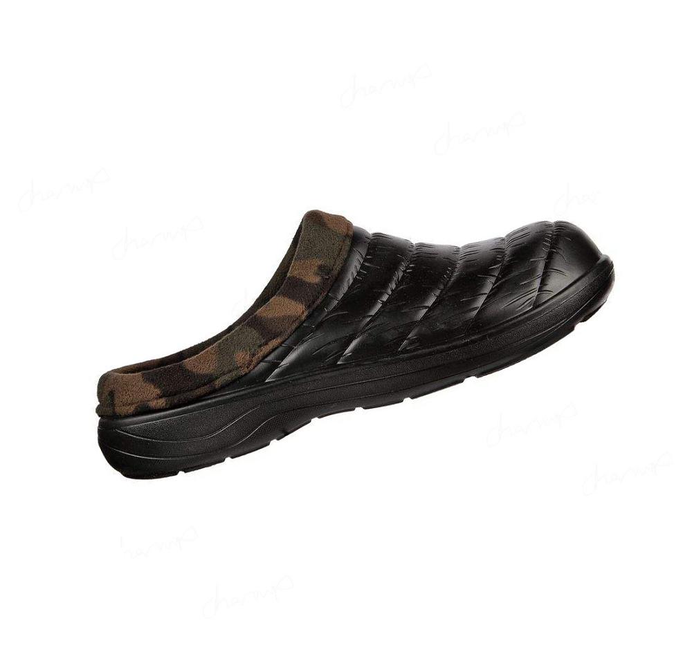 Pantuflas Skechers Foamies: Cozy Camper Forro - Mellow Vibe Hombre Negras Multicolor | T158L_AR