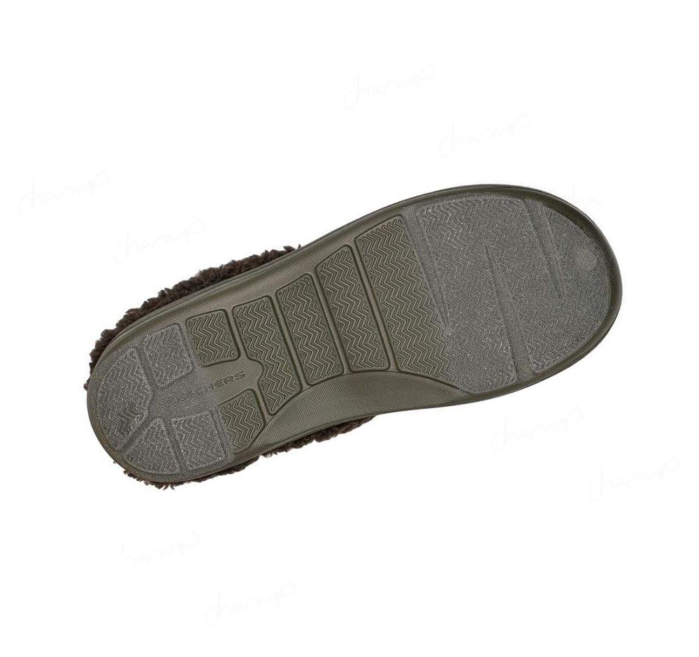 Pantuflas Skechers Foamies: Cozy Camper Forro - Cozy Adventure Hombre Verde Oliva | T183A_AR