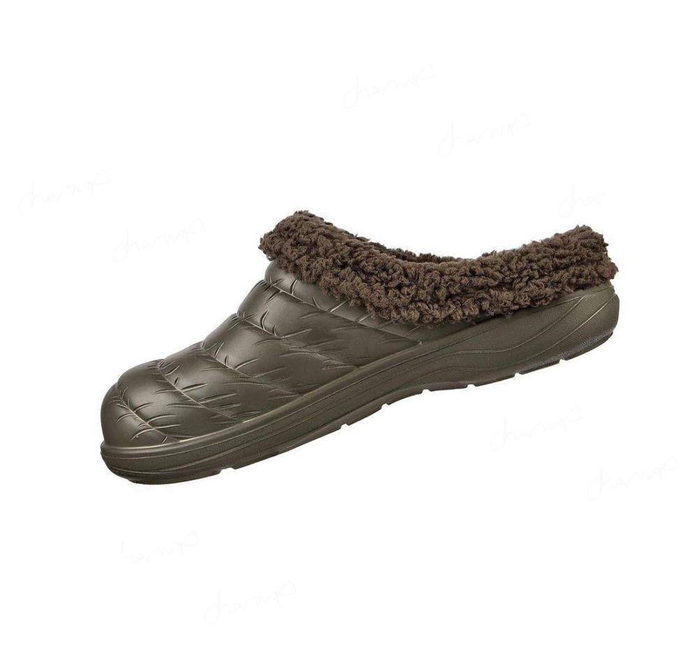 Pantuflas Skechers Foamies: Cozy Camper Forro - Cozy Adventure Hombre Verde Oliva | T183A_AR