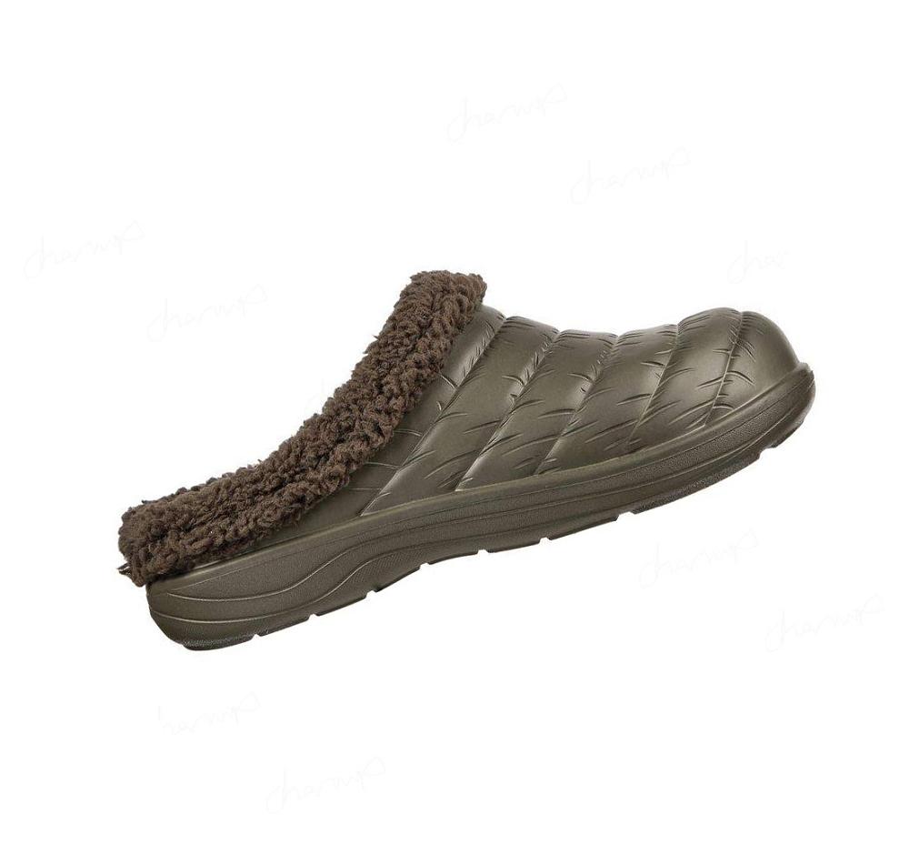 Pantuflas Skechers Foamies: Cozy Camper Forro - Cozy Adventure Hombre Verde Oliva | T183A_AR